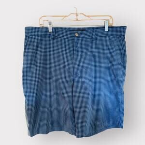 Callaway Shorts Mens 38 Blue Plaid Optimum Performance Golf Preppy‎ Athletic